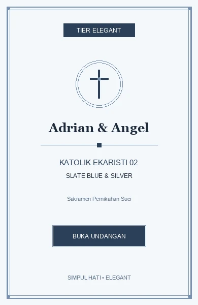Katolik Ekaristi Slate Blue (Katolik 02)